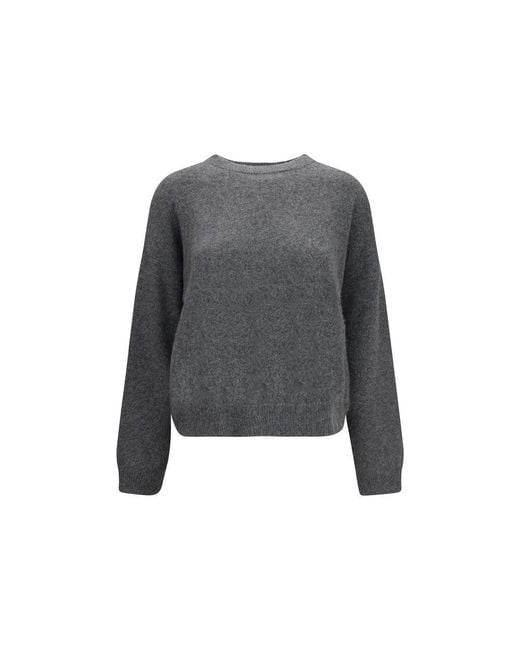 Loulou de Saison Gray Wool Oves Aries Sweatshirt