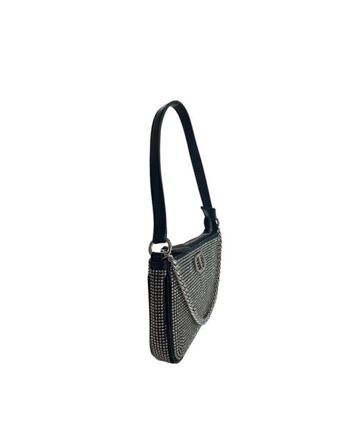 Twinset Black Purple Pu Shoulder Bag