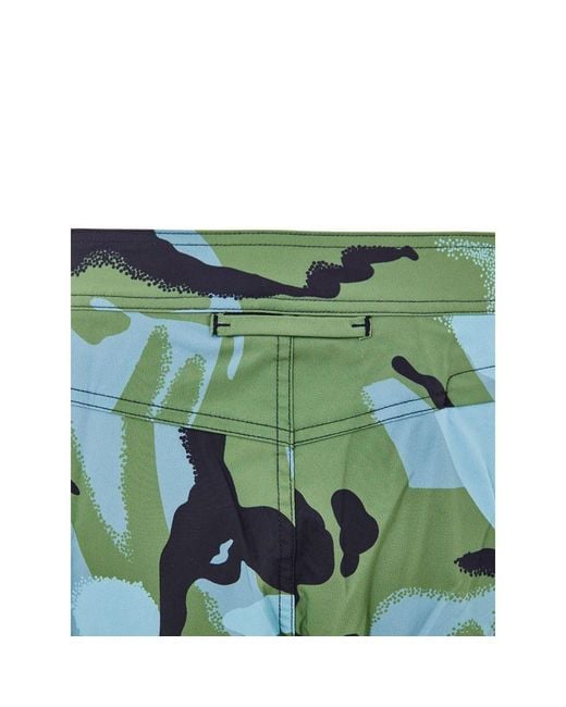 Tom Ford Blue Multicolor Polyamide Swim Shorts for men