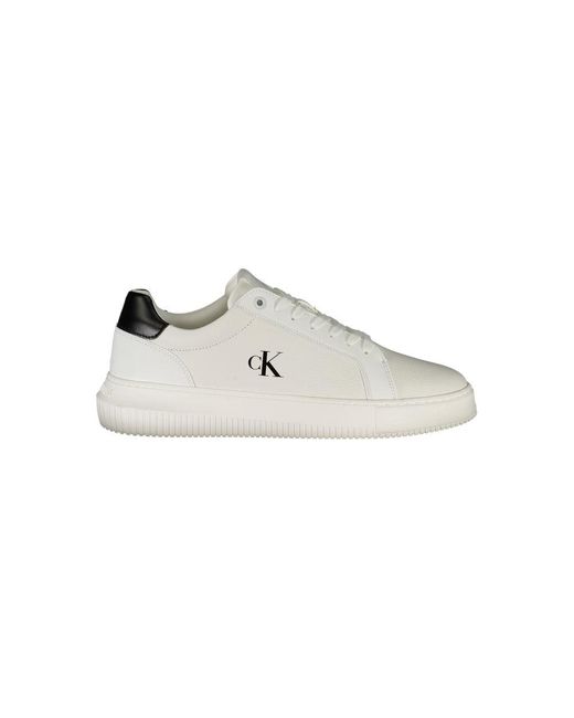 Calvin Klein White Leather Sneaker for men