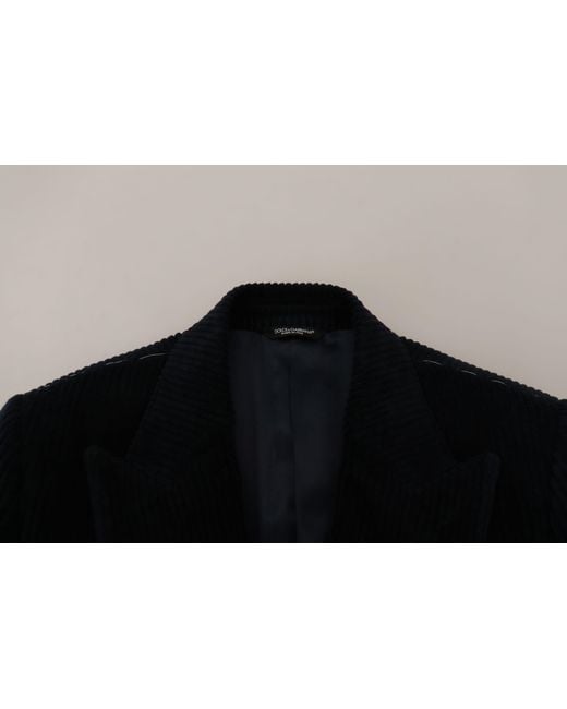 Dolce & Gabbana Black Cotton Cardigan Long Coat Men Jacket for men