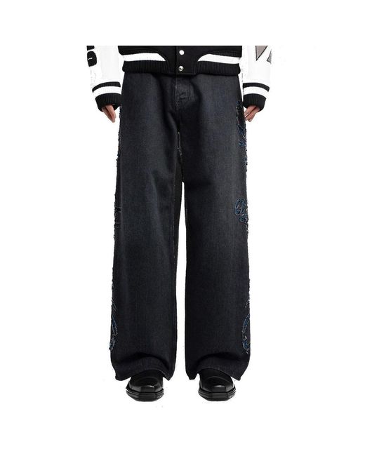 Off-White c/o Virgil Abloh Black Off- Fla Jeans for men