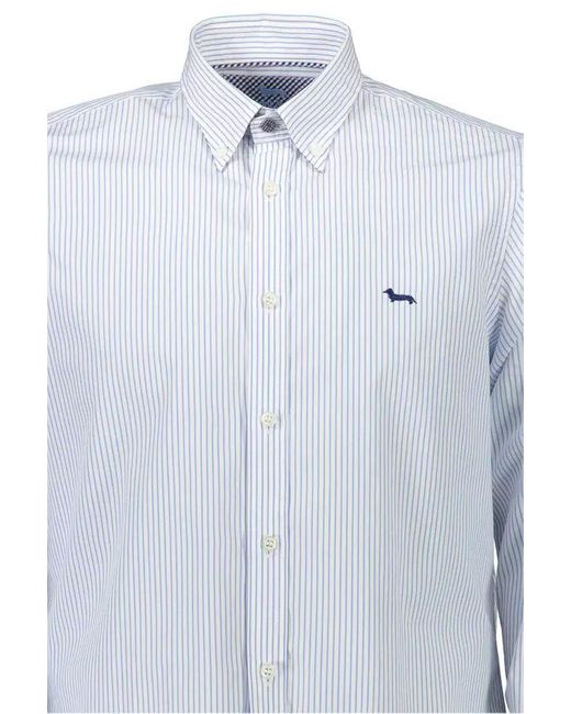 Harmont & Blaine Blue Elegant Cotton Button-down Shirt for men