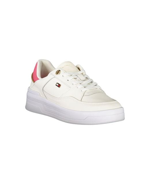 Tommy Hilfiger White Polyester Sneaker