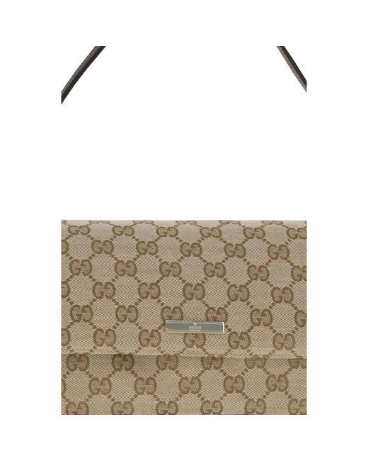 Gucci Multicolor Brown Polyester Shoulder Bag
