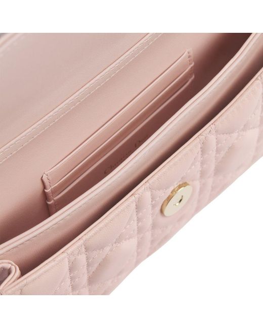 Dior Pink Multicolor Leather Shoulder Bag