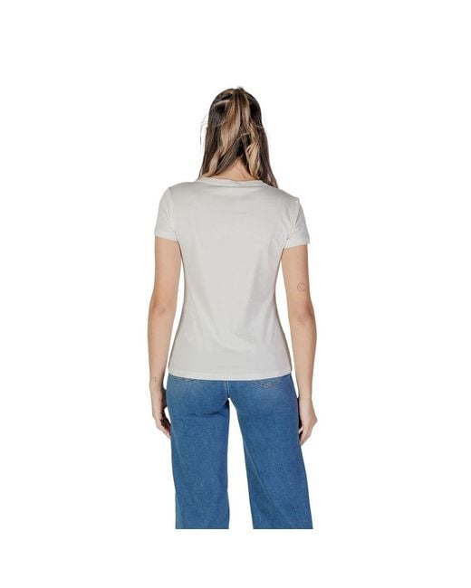 Liu Jo Blue White Cotton Tops & T
