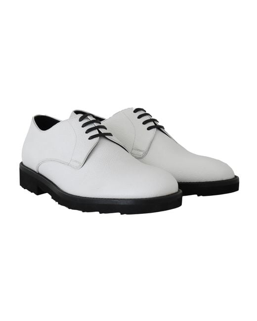 Dolce & Gabbana Black Leather Derby Dress Formal Shoes for men