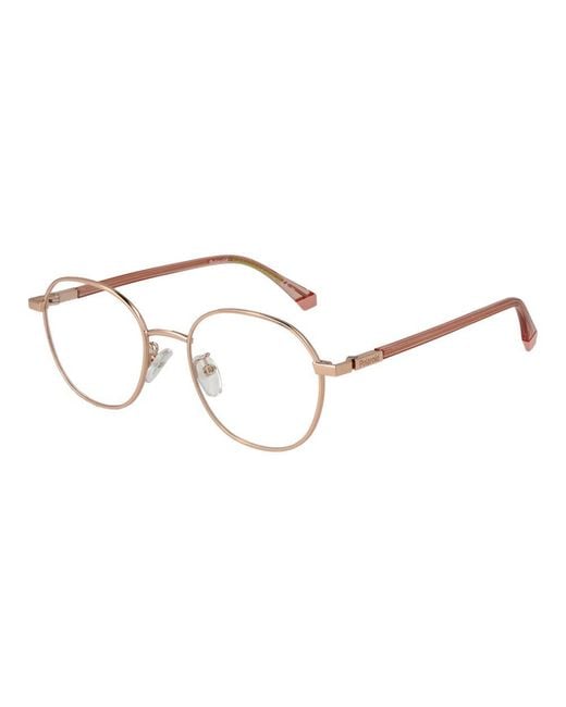 Polaroid Metallic Rose Gold Metal Glasses (frames)
