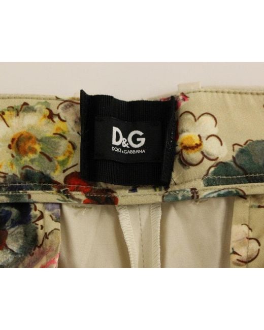 Dolce & Gabbana Natural Cotton Chinos Pants