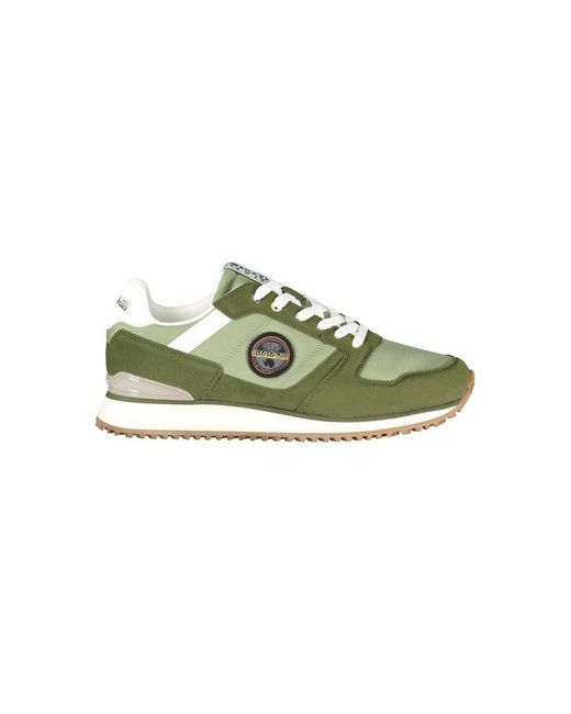Napapijri Green Polyurethane Men's Sneaker for men