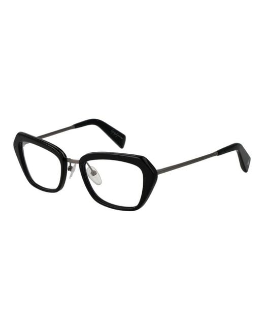 Yohji Yamamoto Black Plastic Glasses (frames) for men