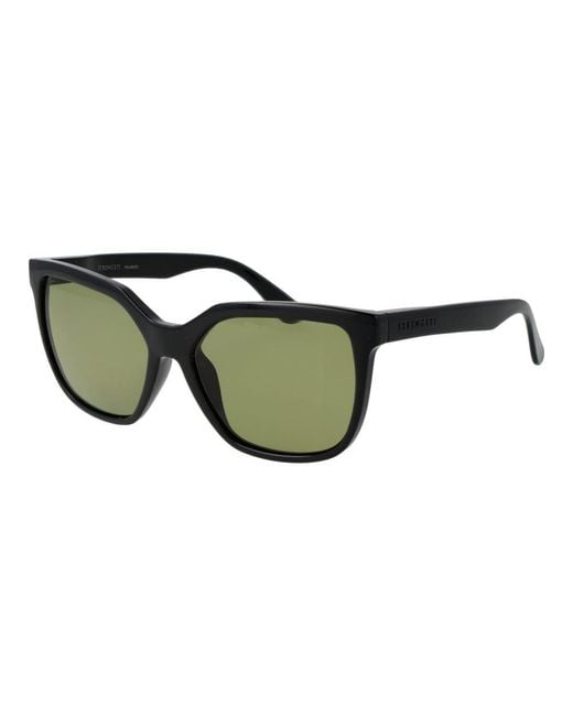 Serengeti Green Black Plastic Sunglasses
