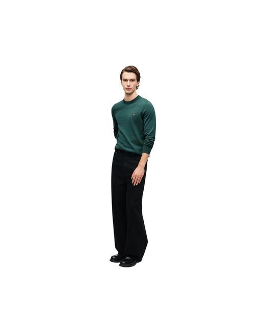 Lyle & Scott Green Cotton Sweater for men