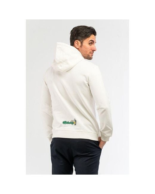 Bikkembergs Natural White Cotton Sweatshirt for men