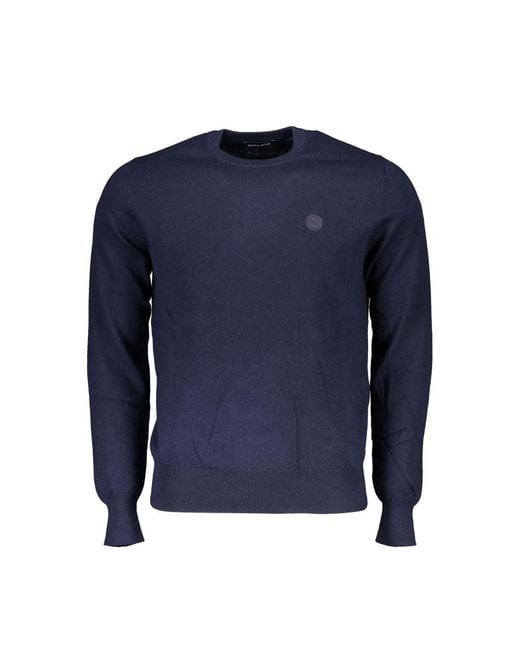 North Sails Eco-conscious Crew Neck Sweater In Blue - Xl for men