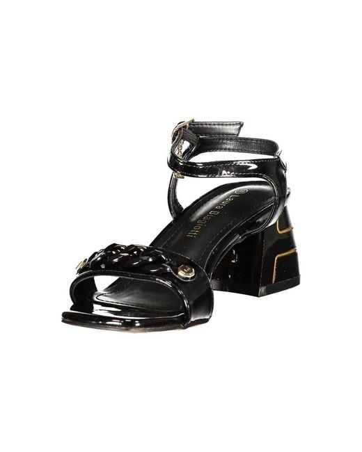 Laura Biagiotti Black Polyurethane 's Sandal
