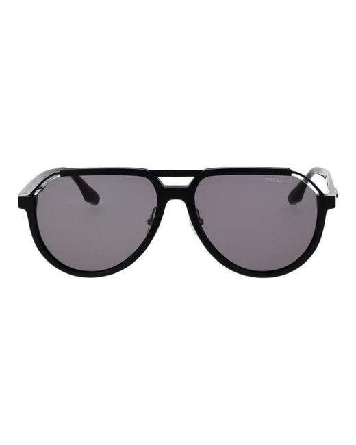Trussardi Black Acetate Sunglasses for men