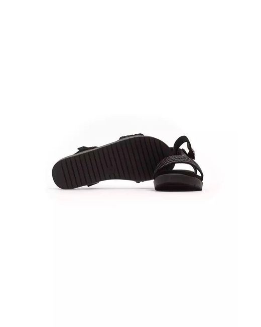 Péché Originel Black Textile Sandal