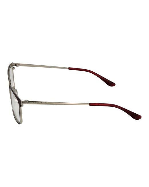 Boss Brown Burgundy Stainless Steel Glasses (frames)