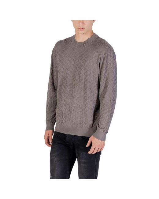 ARMANI EXCHANGE Gray Polyamide Sweatshirt for men