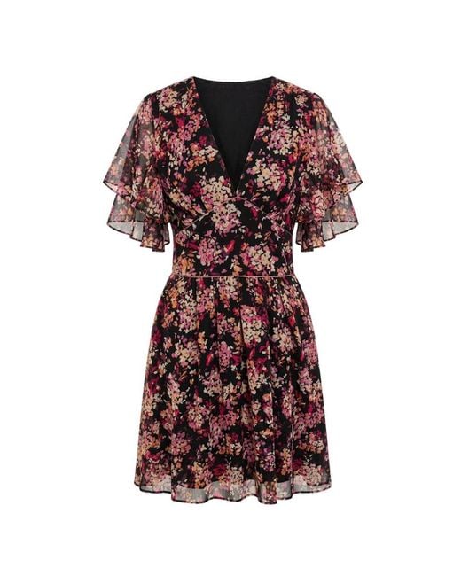 Trussardi Red Black Polyester Dress