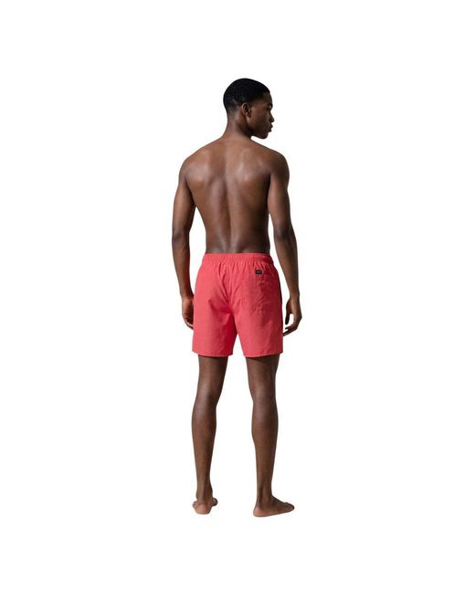 ARMANI EXCHANGE Red Polyester Swim Shorts for men