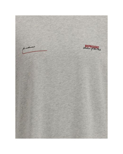 Represent Gray Cotton T for men