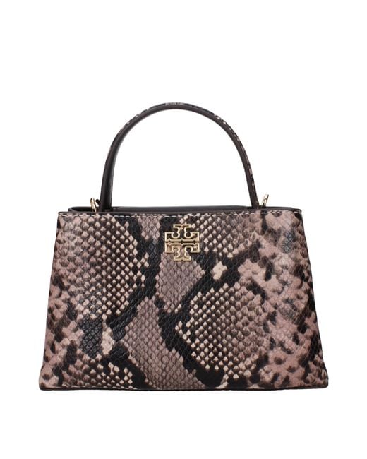 Tory Burch Brown Pink Leather Handbag for men
