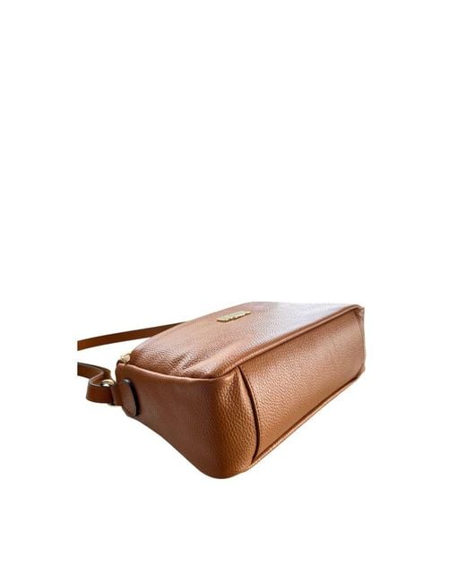 Baldinini Brown Leather Crossbody Bag