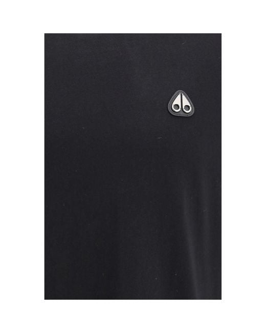 Moose Knuckles Black Cotton T for men