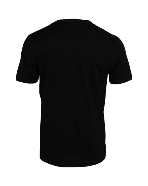 Dolce & Gabbana Black Cotton Round Neck Short Sleeves Men T for men