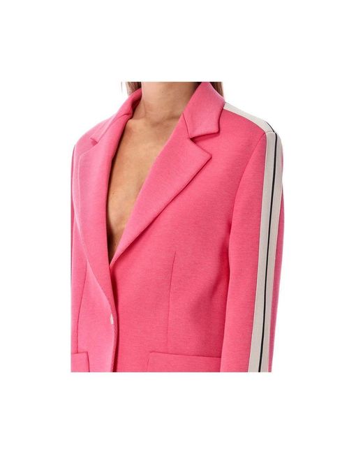Palm Angels Pink Multicolor Wool Blazer