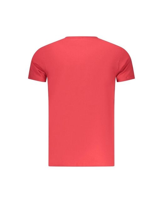 Pepe Jeans Pink Rosso Cotton Men's T for men