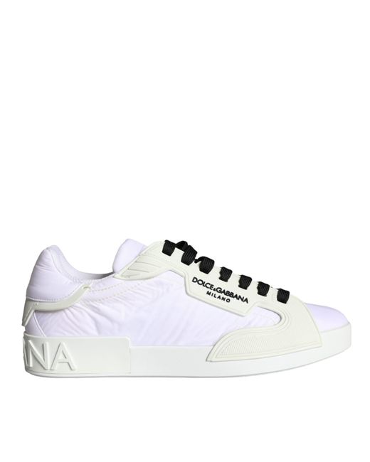 dolce and gabbana logo low top trainers