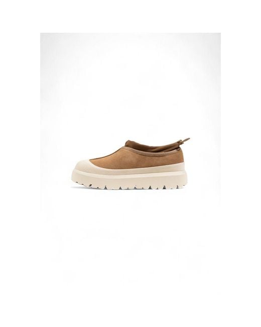 Ugg White Beige Suede Leather Clogs for men