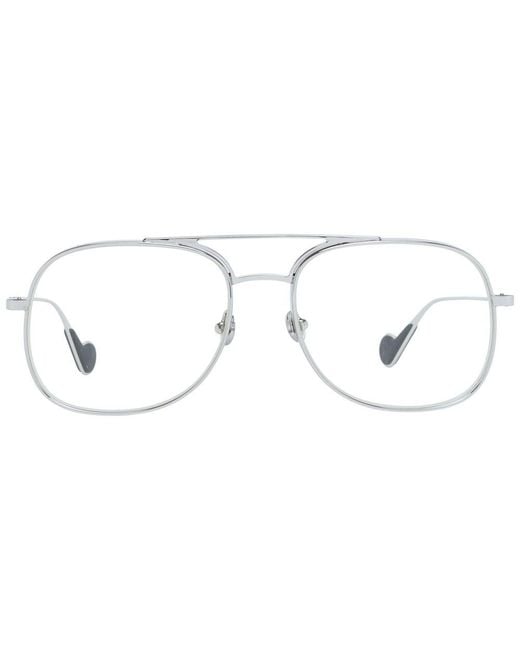 Moncler Metallic Silver Metal Sunglasses