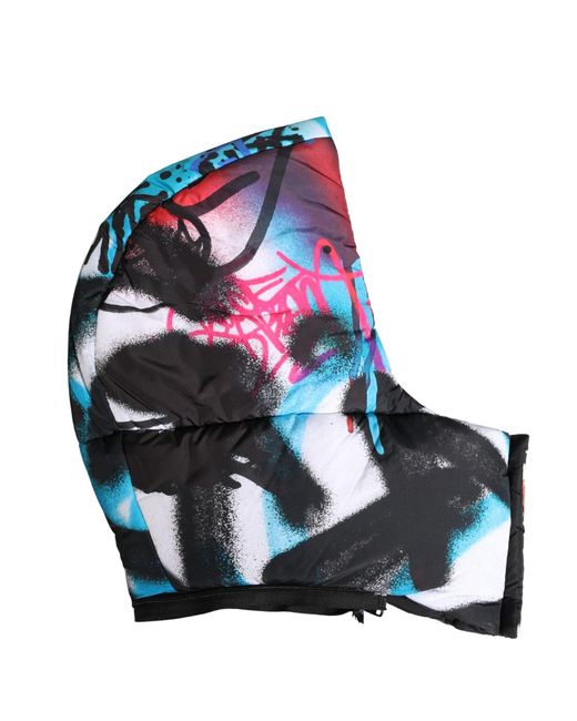Dolce & Gabbana Red Graffiti Whole Head Wrap Capello Hat for men