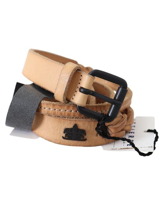Ermanno Scervino Black Elegant Leather Fashion Belt