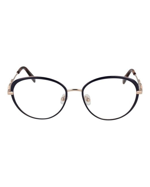 Emilio Pucci Metallic Blue Metal Glasses (frames)