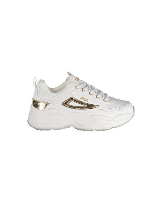 Fila White Polyester Sneaker