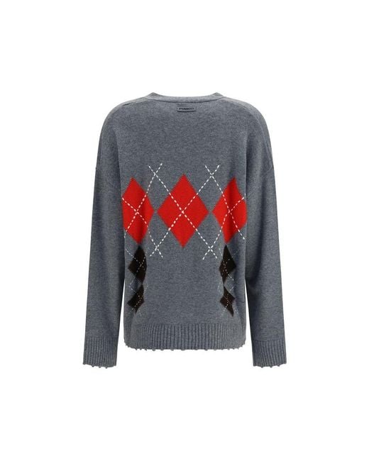 Pinko Gray Wool Oves Aries Cardigan