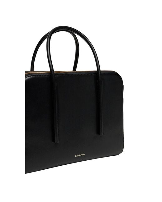 Calvin Klein Black Leather Handbag