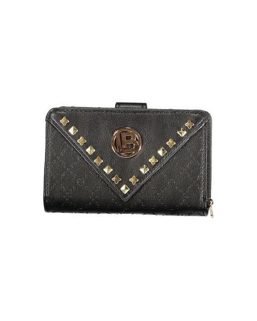 Laura Biagiotti Black Polyurethane Wallet