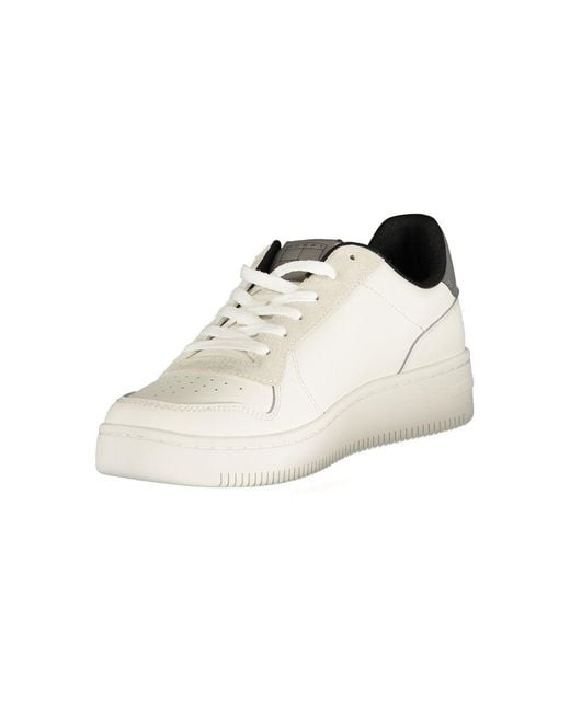 Tommy Hilfiger White Poliuretano Uomo Sneaker for men