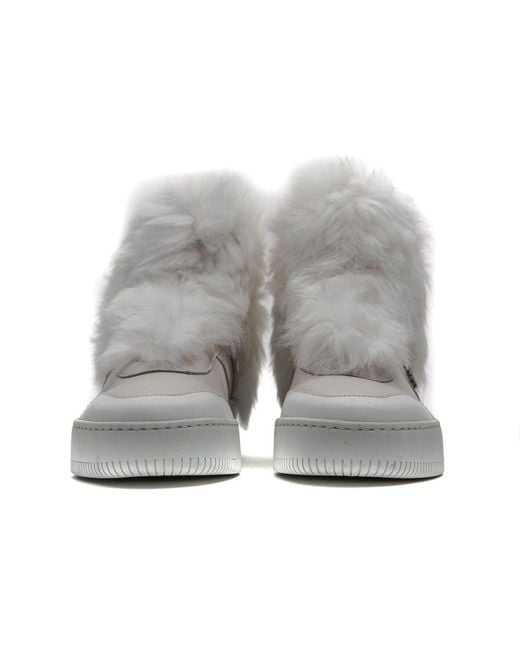 MR & MRS Gray White Leather 's Sneaker