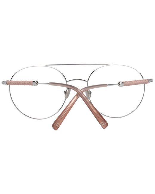 Tod's Metallic Silver Metal & Leather Glasses (frames)
