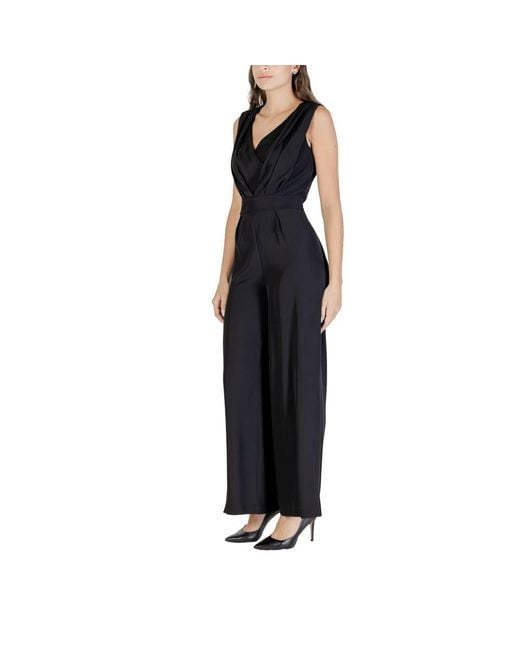 Rinascimento Black Polyester Jumpsuit