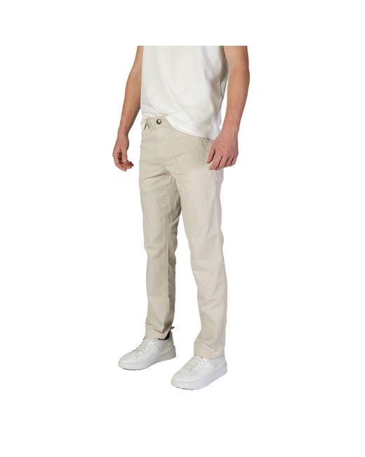 Refrigiwear Natural Beige Cotton Jeans & Pant for men