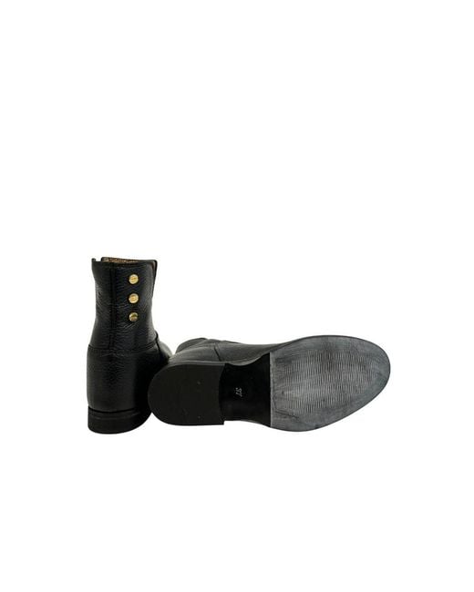 Borbonese Black Leather Boot
